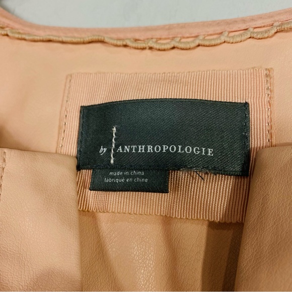 ANTHROPOLOGIE Somerset Mini Dress Faux Leather Edition - Picture 11 of 13